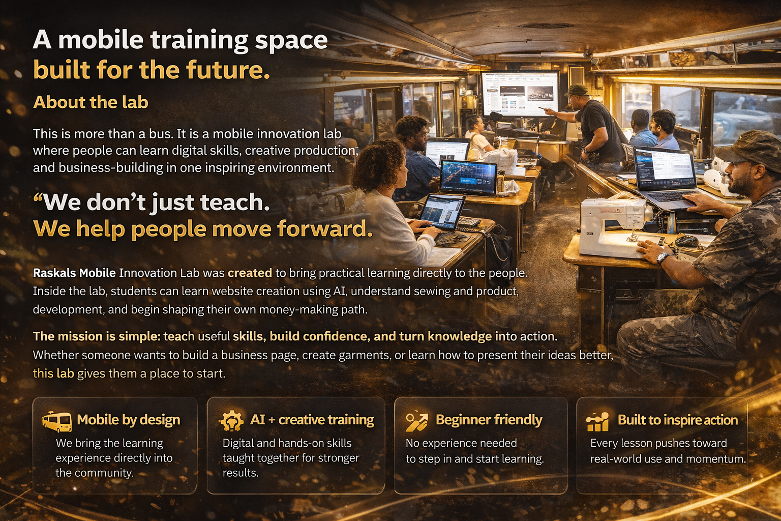 Inside the Raskals Mobile Innovation Lab
