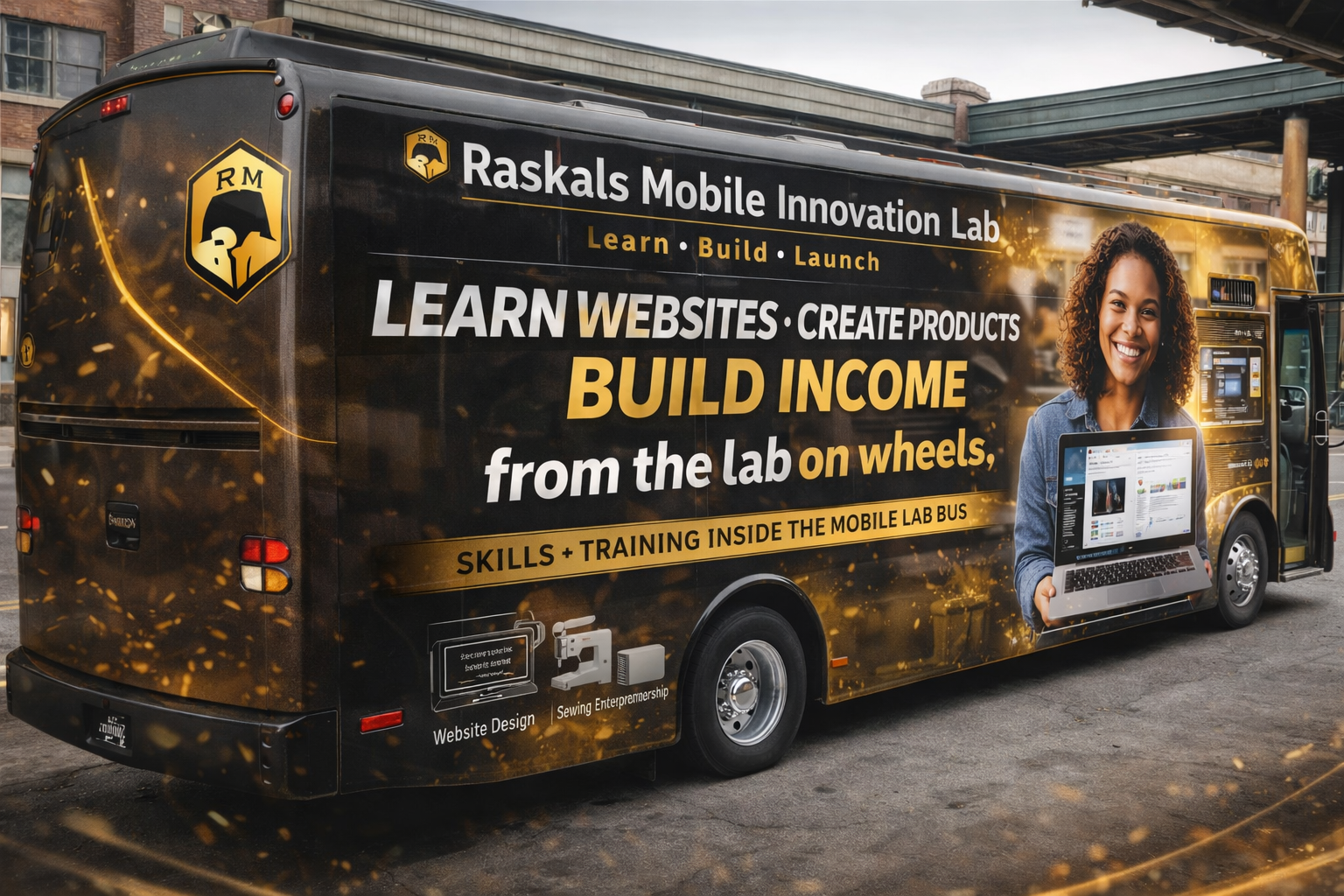 Interior experience of the mobile lab